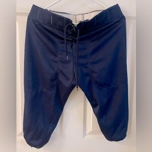 Youth Football Pants - All Star Navy Blue Drawstring, Youth Large